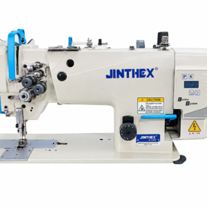Máquina Plana Electrónica de Dos Agujas y Triple Transporte Jinthex - Mansertex